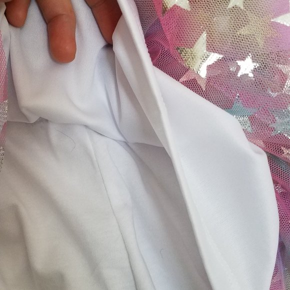 DC COMICS Justice League Toddler Girls' Cold Shoulder Top & Tulle Scooter Skirt - Picture 5 of 9